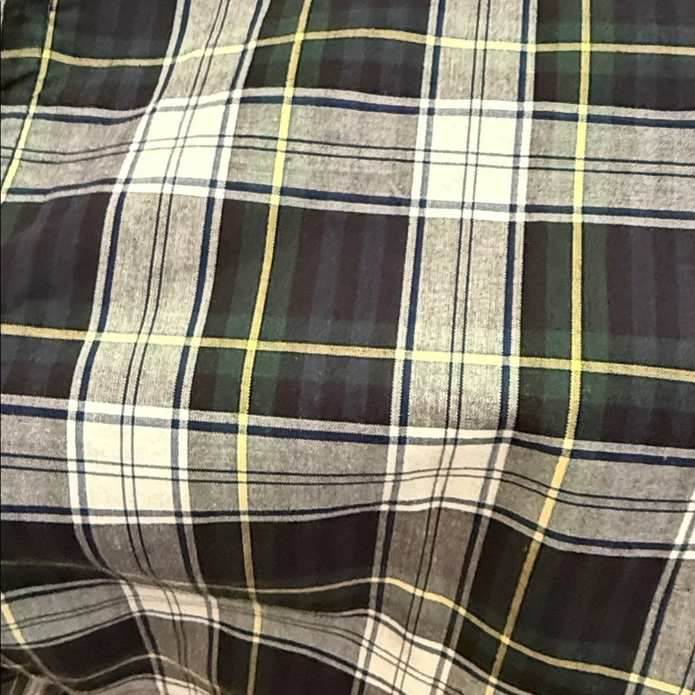 Polo Ralph Lauren boys navy and green plaid OXFORD shirt size large (14-16) NWT